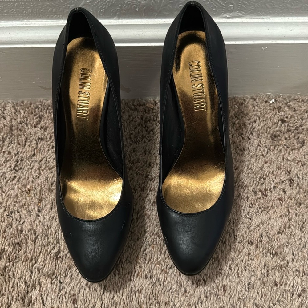 Black platform heels